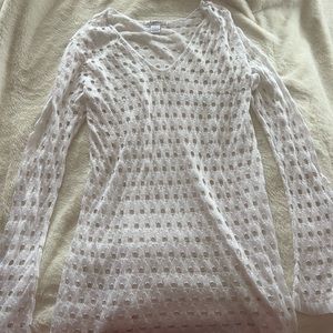 K. Jordan knit white cover up dress.